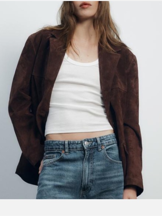Zara Jackets & Blazers - Zara Suede Blazer Women size M